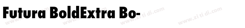 Futura BoldExtra Bo字体转换